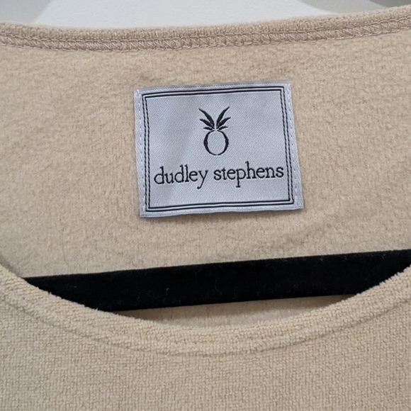 Dudley Stephens Carroll St. Terry Fleece 3/4 Sleeve Top In Nude - Picture 6 of 8